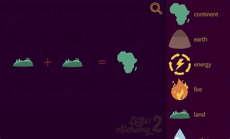 how to make a continent in little alchemy 1|How to make Continent in Little Alchemy!